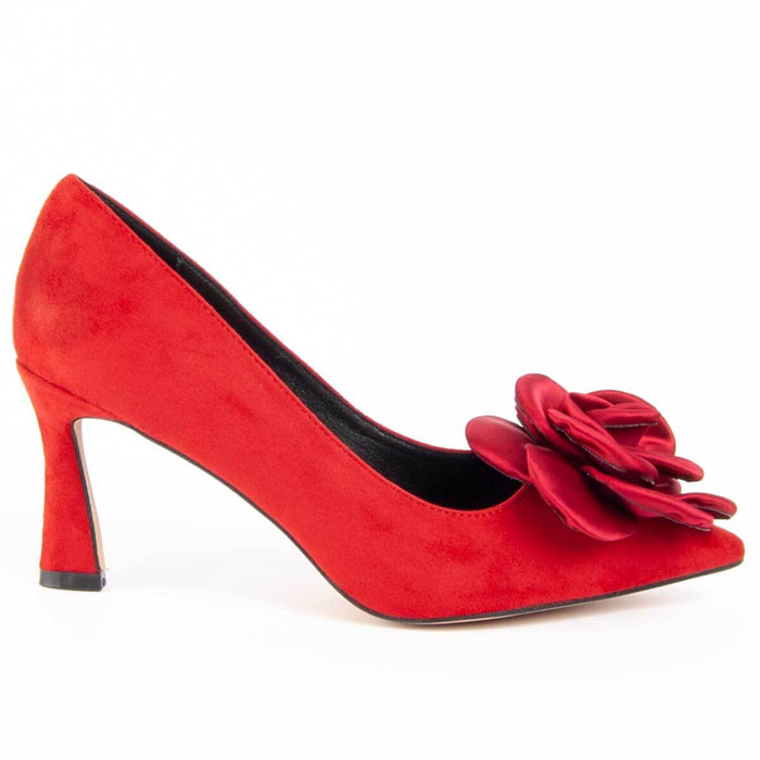 Zapato De Tacón - Rojo - Altura: 7 Cm