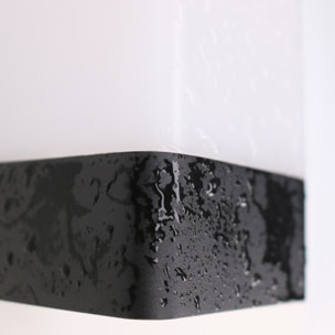 Forlight Aplique Exterior IP44 LED 9.4W Blanco Neutro - 4000K Negro para Jardín, Terraza