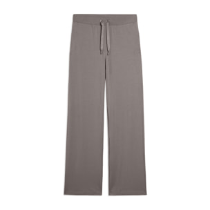 Pantaloni Sportivi con gamba Wide Leg e strass