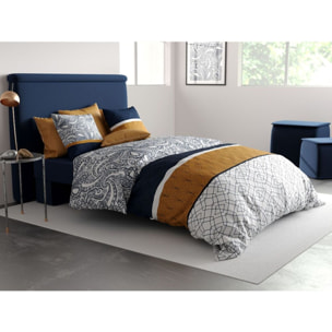 Parure Housse De Couette 3pcs 100% Coton 57fils Dakota