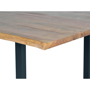 Mesa de comedor - madera de acacia y metal