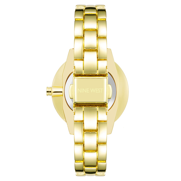 Reloj Nine West NW-2682CHGB Mujer Analogico Cuarzo con Correa de Metal