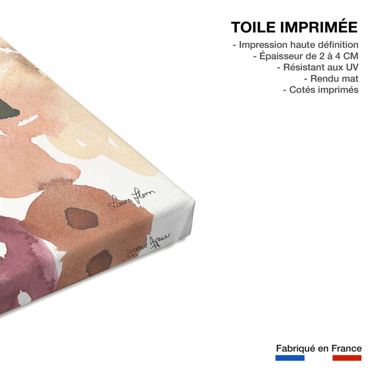 Tableau de fleurs danse du jardin  Toile imprimée