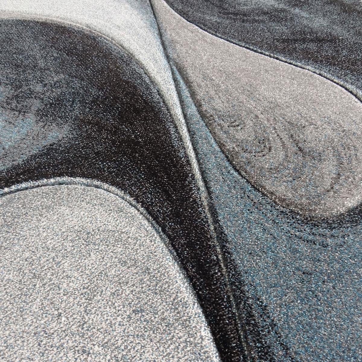 Tapis moderne Tavo avec motif de gouttes d'eau