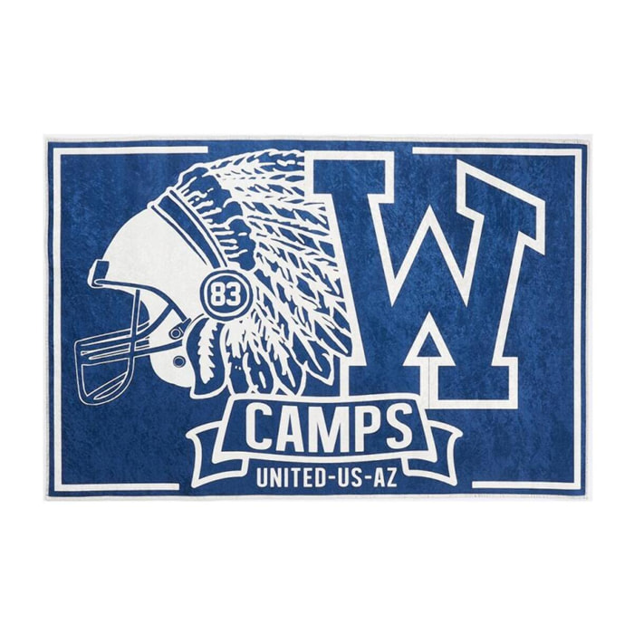 Tapis imprimé Hugu, idéal pour une chambre d'adolescent