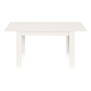 Mesa de comedor extensible Danna Blanco Brillo