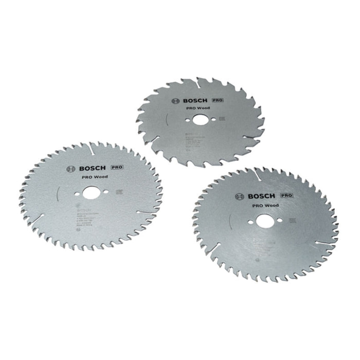 Jeu de lames de scie circulaire 190 mm PRO bois 3ST 24/48 dents - BOSCH - 2608644731