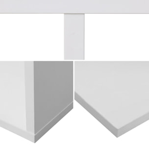 Bibliothèque 6 étagères blanche VIRGINIA