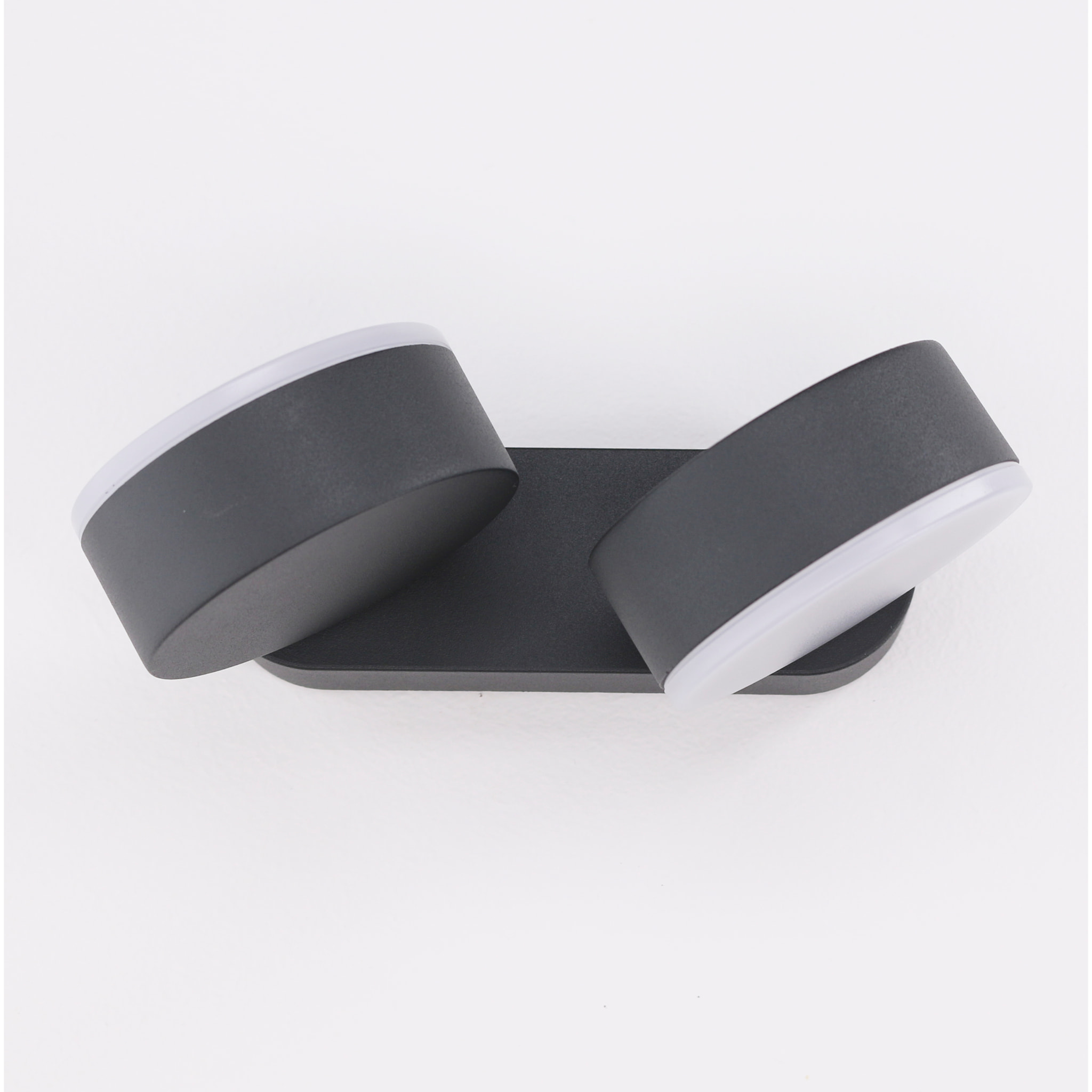 Forlight Aplique LED Pale 21W IP54 Blanco Neutro 4000K, Regulable ON-OFF, Acabado Gris Urbano