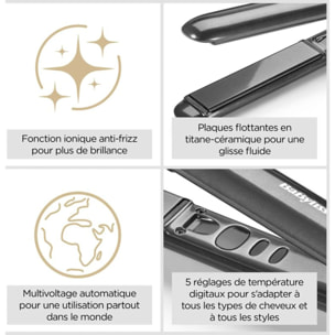 Lisseur BABYLISS Titanium Shine 235