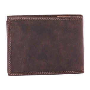 Portafoglio  da uomo In Vera pelle Made in Italy 9,5x12,5x2,5 cm