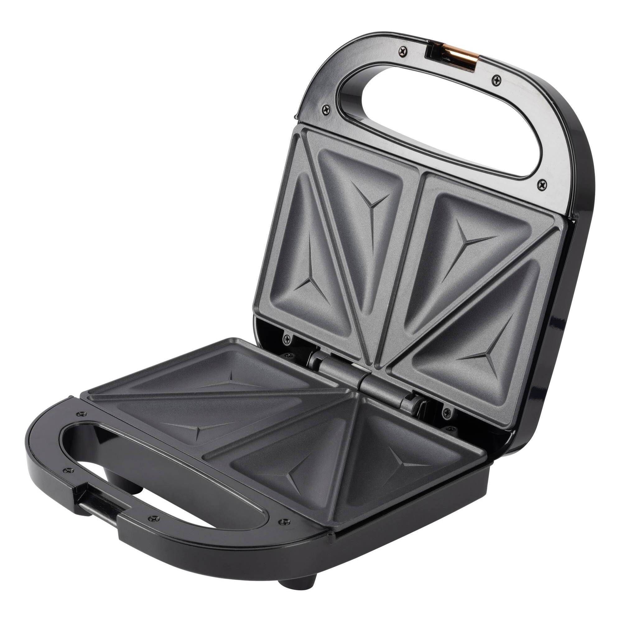 Bergner COPPER Sandwichera 750W con luces indicadoras y control de temperatura automático