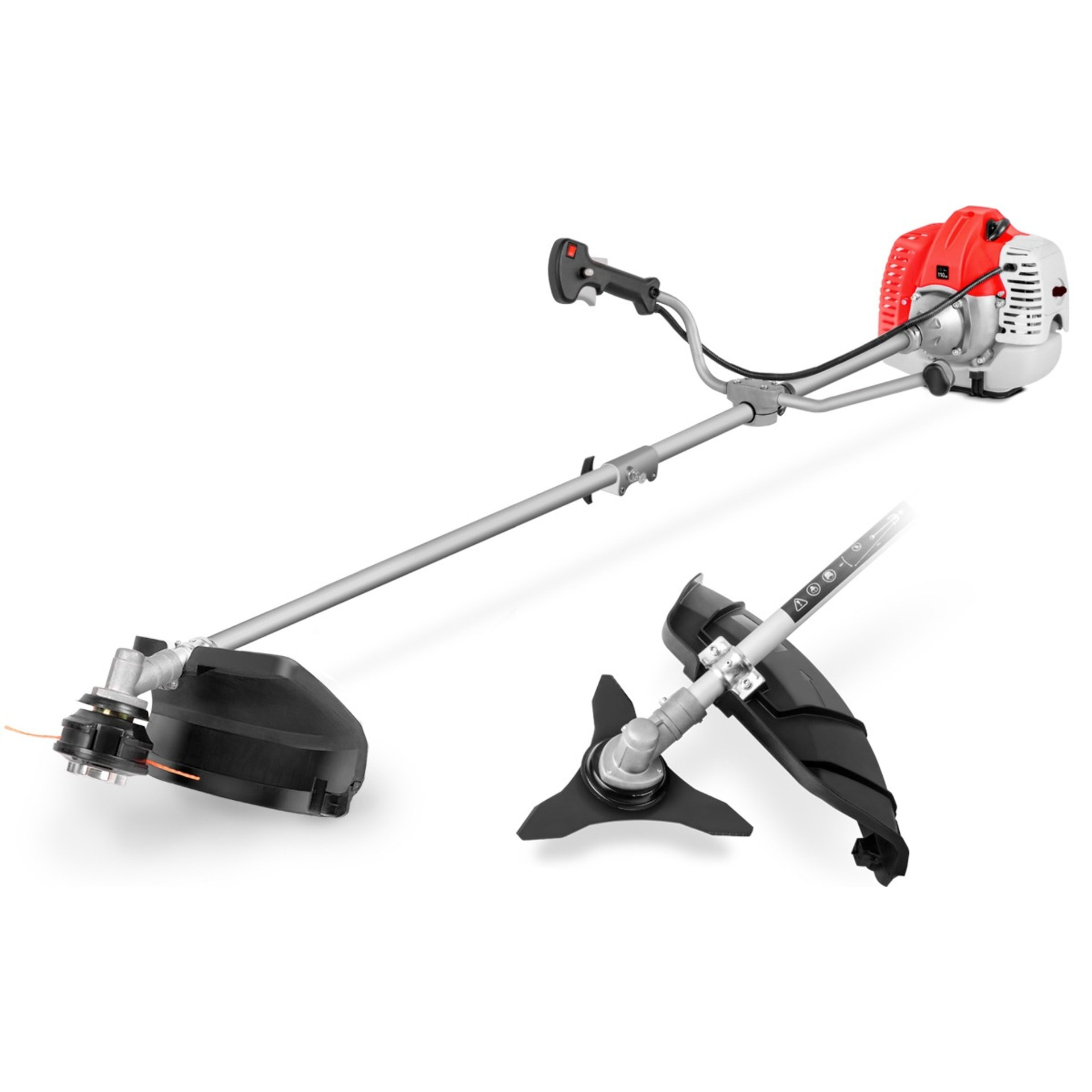 Desbrozadora de gasolina motor de 2 tiempos de 65cc y 4.9cv Greencut GGT650X-2