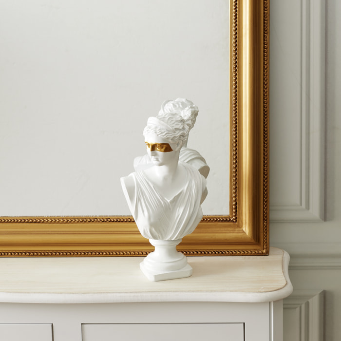 Statue Buste Masque Dore H31.5cm