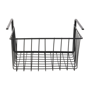 Panier Suspendu - JE CHERCHE UNE IDEE - Métal Filaire - Noir