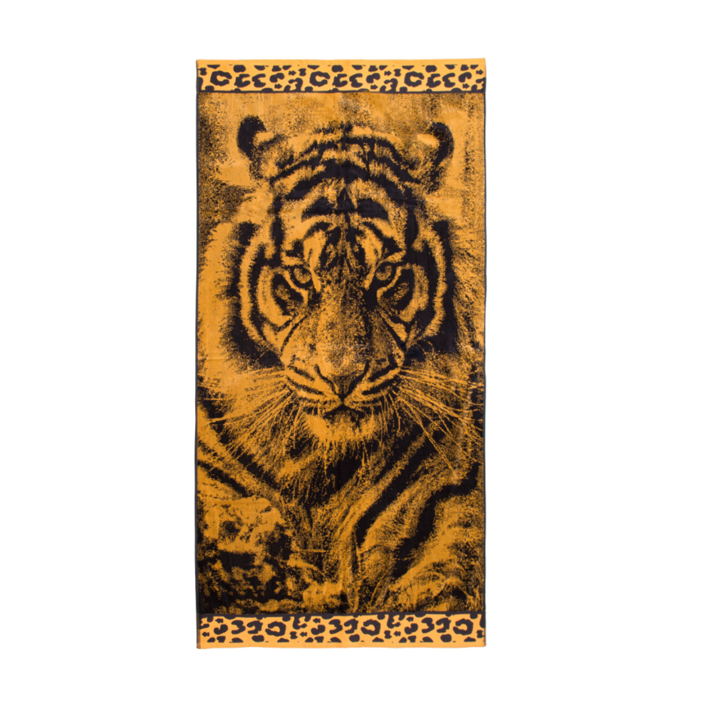 Telo Mare Spugna Jacquard Spiaggia Disegno Safari