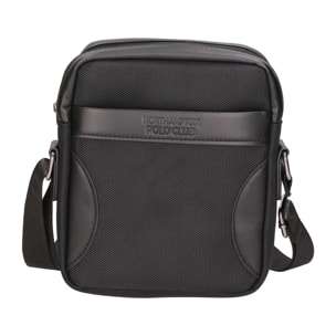 Borsa a tracolla uomo - Modello False - Pelle vegana e nylon - 18.0 x 21.0 x 4.0 cm