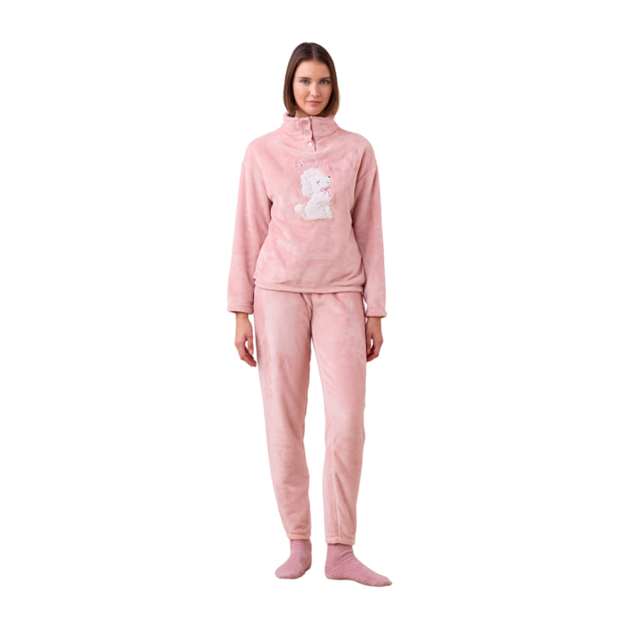 Pigiama donna coral articolo barboncino Noidinotte
