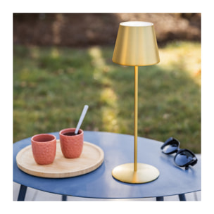 OPALE - Lampe à poser tactile et rechargeable - Or