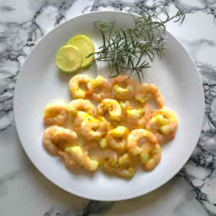 2 x Crevettes Décortiquées Citron Romarin - 2x180g - France - Maison Blanc