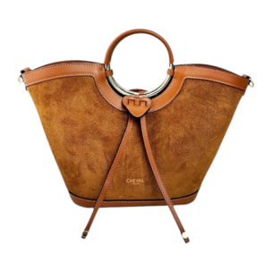 Borsa a mano Cheval Firenze Clara Mini F/W Cuoio