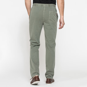 JOGGER PANT IN GABARDINA LEGGERA CON ELASTICO IN VITA
