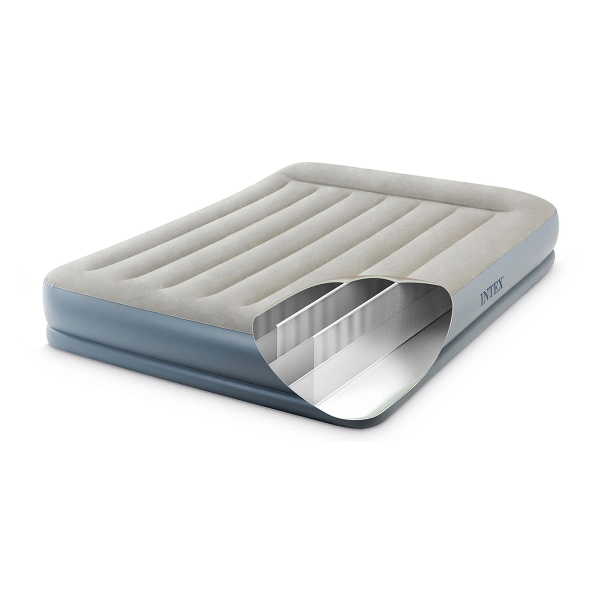 Intex Materasso Gonfiabile Dura-Beam Pillow Rest Mid-Rise Matrimoniale Autogonfiante, 152x203x30 cm