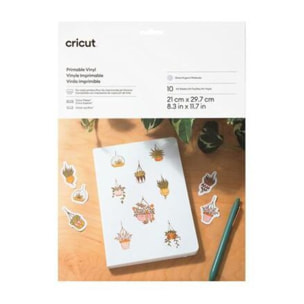 Accessoire CRICUT Printable Vinyl A4 - 10 sheets (Silver)