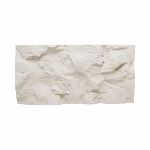 Rushmore - Set 2 pannelli decorativi 3D da parete 120x60x9 cm effetto pietra in PU Cashmere