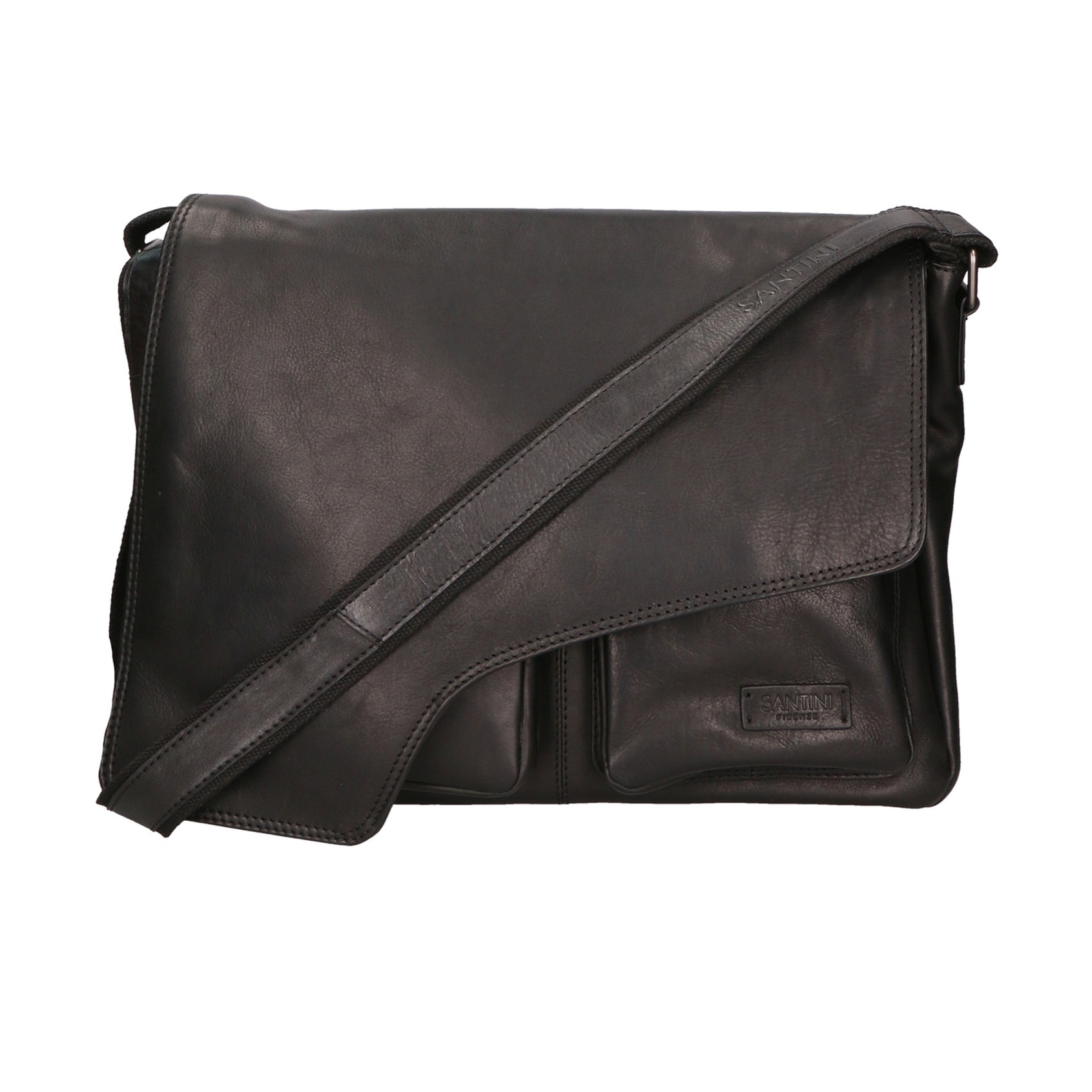 Borsa a mano unisex vera pelle - Modello False - Made in Italy - 37.0 x 27.0 x 12.0 cm