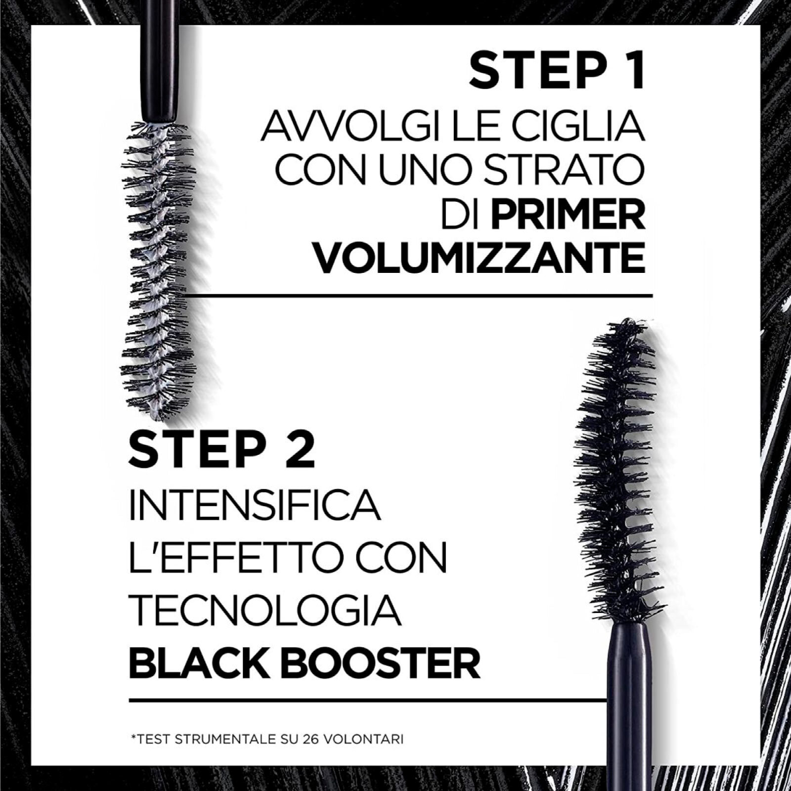 Mascara Nero con Primer Pro XXL Volume 2in1 Allungante e Volumizzante