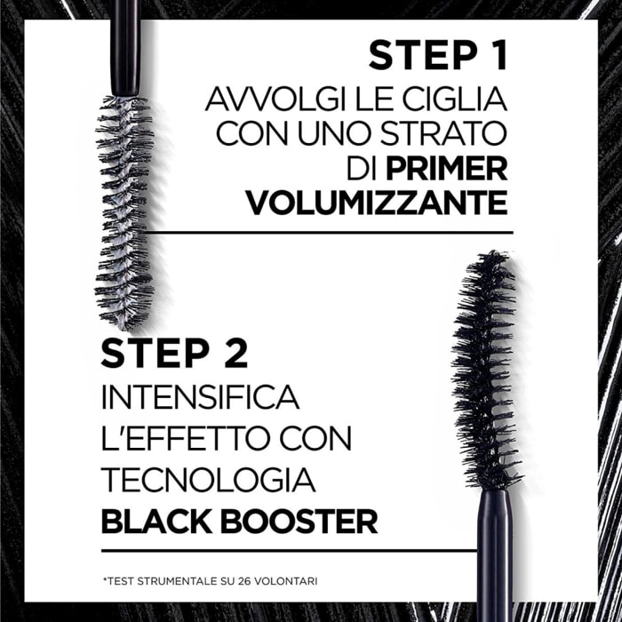 Mascara Nero con Primer Pro XXL Volume 2in1 Allungante e Volumizzante