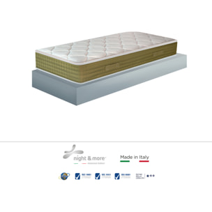 "Elegance Spring" H26 cm 80x200 guanciale Memory OMAGGIO a molle insacchettate indipendenti ,7 zone a portanza differenziata arrotolato