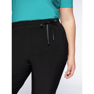 Fiorella Rubino - Pantaloni joggers in jersey - Nero