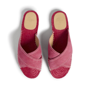 Sandalias planas cuña de 2 cm