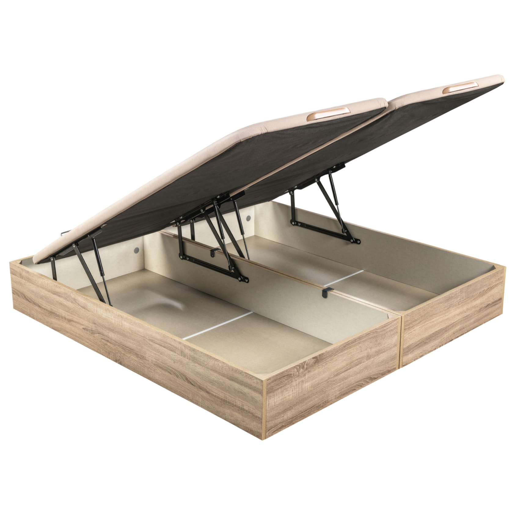 Canapé Abatible 32CM | ENVÍO, MONTAJE Y RECOGIDA ANTIGUO INCLUIDO | Madera | Color Natural | Gran capacidad | ROYAL SLEEP