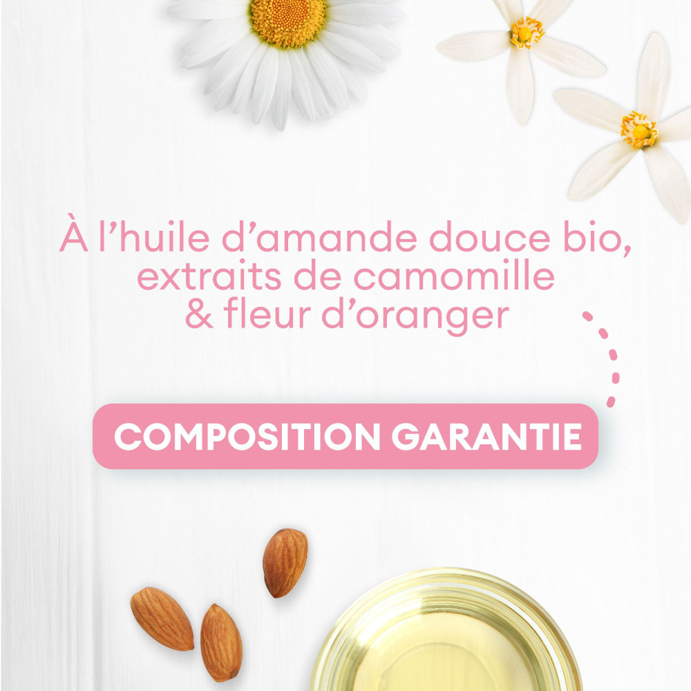 Lot de 6 - Cadum Huile Lavante Bonne Nuit Hypoallergénique Camomille & Fleur d'Oranger 750ml