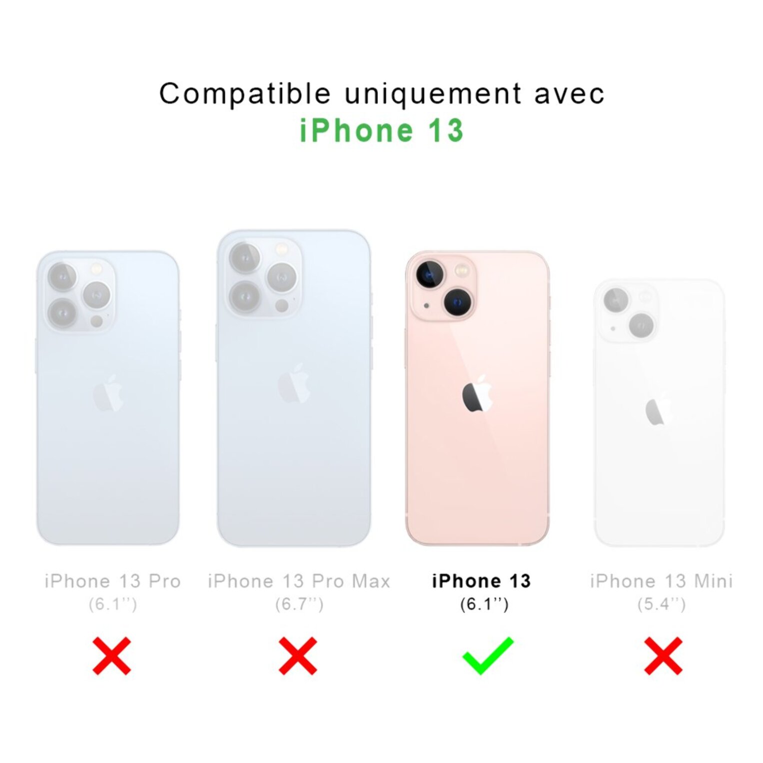 Coque iPhone 13 360° intégrale protection avant arrière silicone transparente