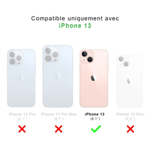 Coque iPhone 13 360° intégrale protection avant arrière silicone transparente