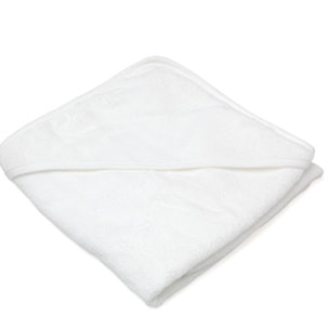 TOALLA BAÑO BAMBÚ PARA BEBÉS BLANCA