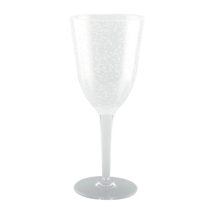 Verres à vin acrylique bulle - lot de 6