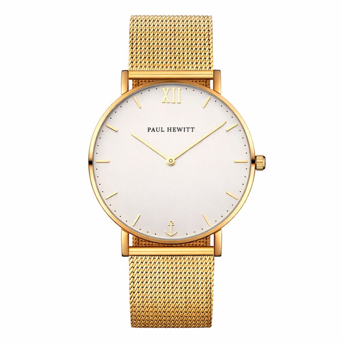 Reloj Paul Hewitt SA-G-SM-W-4S Unisex Analogico Cuarzo con Correa de Acero inoxidable