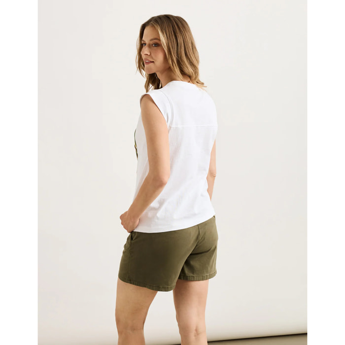 Camiseta Manga Corta Blanco - Waiana