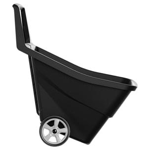 Carro de jardin Prosperplast "Load & Go" 95 L en color negro