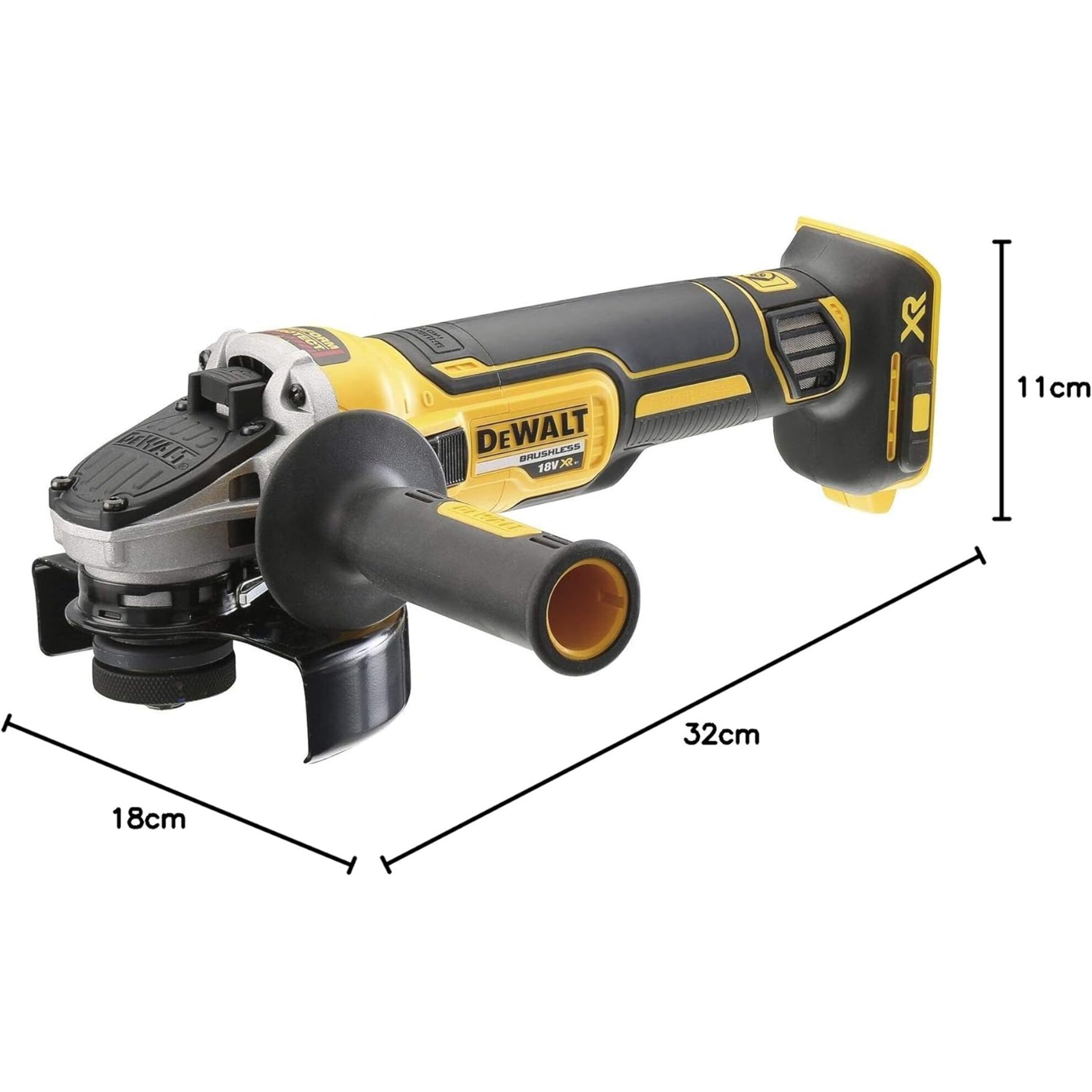 Meuleuse XR 18V brushless 125 mm - sans batterie ni chargeur - coffret TSTAK - DEWALT - DCG405N-XJ