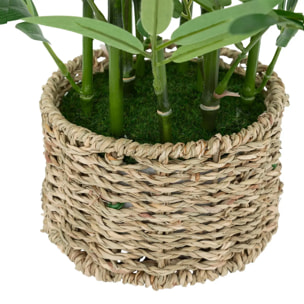 Bambou artificiel Ly pot naturel H46cm