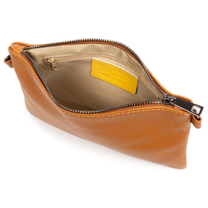 Albenga Borsa a tracolla donna in pelle autentica finitura dollaro