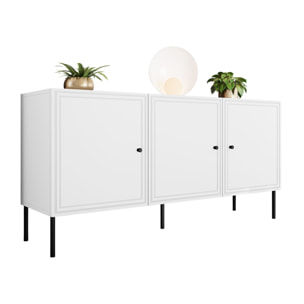Lavaggi - buffet bas - 3 portes - 150 cm - Blanc