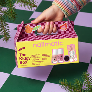 Kiddy Box - Coffret Vernis 2x8ml + Gommettes Ongles et Paillettes