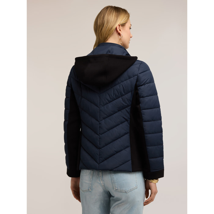 Motivi - Piumino lightweight bimaterico - Blu